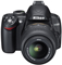 Nikon D3000 Black 10.2 Megapixels Digital SLR Camera