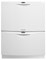 Fisher & Paykel 24" Double DishDrawer White Dishwasher