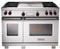 Wolf 48" Dual Fuel Double Oven Range - Stainless Steel Finish