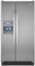 Whirlpool Side By Side Monochromatic Stainless Steel Refrigerator