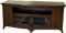 Tech Craft Walnut 64" Wide "Hi Boy" Curved Front Credenza TV Stand