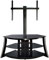 BellO TRIPLE PLAY Universal Flat Panel A/V System With Swivel TV Mounting In Black