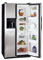 Frigidaire Side by Side Refrigerator - Black On Stainless Steel Finish