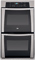 Whirlpool Gold 27" Built In Double Electric Oven In Black On Stainless