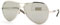 Gucci Unisex Silver Mirror Lens Rhodium Sunglasses
