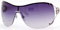 Gucci Womens Dark Gray Lens Shiny Palladium Sunglasses