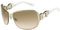 Gucci Womens Brown Gray Gradient Lens Shiny Light Gold Sunglasses
