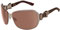 Gucci Womens Dark Brown Lens Shiny Brown Sunglasses