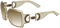 Gucci Womens Bambo Horsebit Detail Light Brown Lens Sunglasses