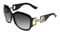 Gucci Womens Horsebit Detail Grey Gradient Lens Sunglasses