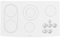 Whirlpool Gold 36" White Electric Cooktop