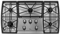 Whirlpool 36" GLS3675VS Stainless Steel Gas Cooktop