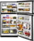 Whirlpool GR2FHTXTL Satina Stainless Top Freezer Refrigerator