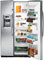 GE Clean Steel Side-By-Side Refrigerator