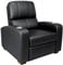 BellO Black Leather Double Arm Reclining Chair