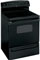 GE Black 30" Free-Standing CleanDesign Electric Range