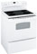 GE White 30" Free-Standing CleanDesign Electric Range