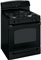 GE 30" Black Free-Standing Gas Range
