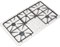 GE Profile 36" White Built-In Gas Cooktop