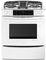 Jenn-Air 30" Frosted White Slide-In Gas Downdraft Convection Range