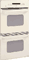 GE 27" Built-In Electric Double Wall Oven - Biscuit Finish
