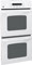 GE 27" White Built-In Double Wall Oven