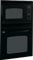 GE 27" Black Built-In Double Microwave Thermal Wall Oven