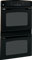 GE 30" Black Built-In Electric Double Wall Oven