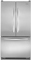 KitchenAid Counter Depth French Door Bottom Mount Monochromatic Stainless Steel Refrigerator