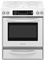 KitchenAid 30" Slide-In Electric White Range