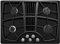 KitchenAid 30" Black Gas Cooktop