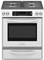 KitchenAid 30" Slide-In White Gas Range