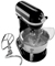 KitchenAid Professional 600 Series Onyx Black Bowl-Lift Stand Mixer