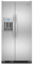 KitchenAid Architect Series II Monochromatic Stainless Steel Counter Depth Side-By-Side Refrigerator