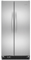 Kitchenaid Monochromatic Stainless Steel Side-By-Side Freestanding Refrigerator