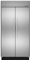 KitchenAid Stainless Steel 48" Built-In Side By Side Refrigerator