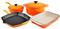 Le Creuset Cast Iron 6-Piece Flame Classic Cookware Set