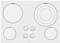 Maytag 30" MEC7630WW White Electric Cooktop