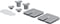 Bluelounge Silver Notebook Kit
