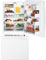 GE White Bottom-Freezer Refrigerator