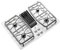 GE Profile 30" PGP989TNWW True White Built-In Gas Downdraft Cooktop