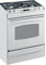 GE Profile 30" White Slide-In Gas Range