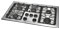 Frigidaire 36" Stainless Steel Sealed Gas Burner Cooktop