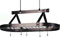 Enclume 3 Traditional Oval Hanging Pot Rack With Grid - Hammered Steel Finish