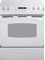 GE Profile 30" White Slide-In Electric Range