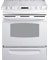 GE Profile 30" White Slide-In Electric Range