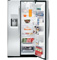 GE Profile 28.5 Cu. Ft. Stainless Side-by-Side Refrigerator with Integrated Dispenser