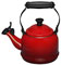 Le Creuset 1.25 Qt Demi Teakettle - Red Finish
