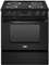 Whirlpool 30" Black Slide-In Electric Range