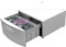 GE White Profile Series 15" Frontload SmartDispense Pedestal